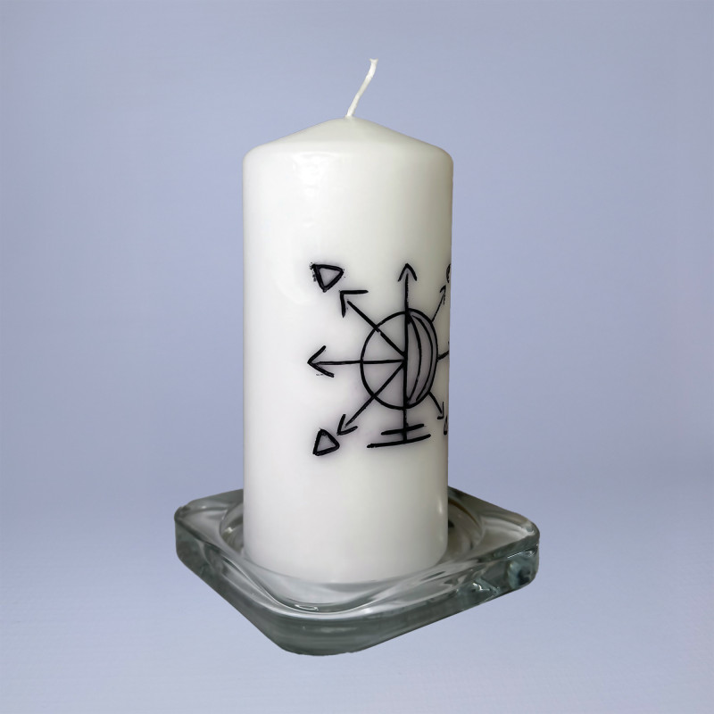 Lumânare ritualizată - Protecție