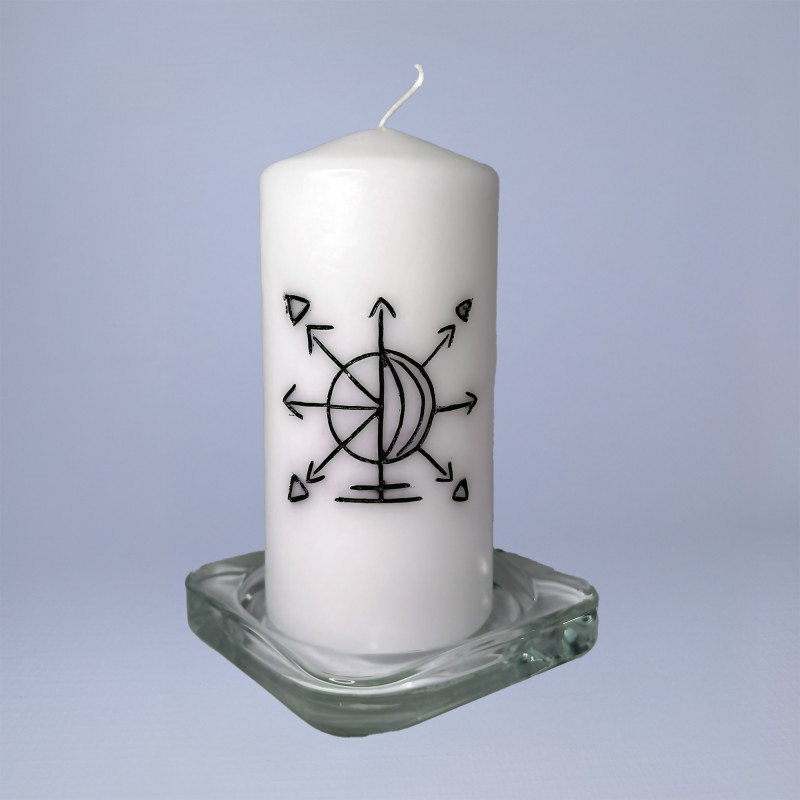 Lumânare Ritualizată cu Sigiliu – Protecție Energetică