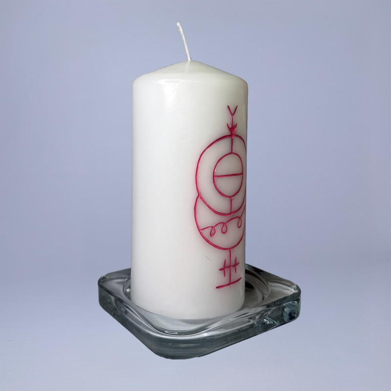 Lumânare ritualizată – Atrage Iubirea