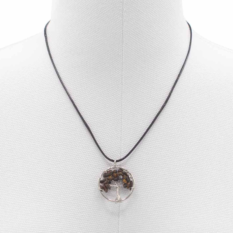 Pandantiv Arborele Vieții – Ochi de Tigru