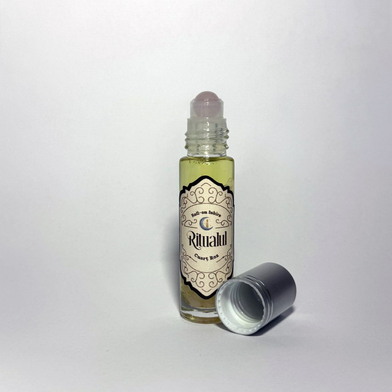 Roll-on Iubire cu Cuarț Roz